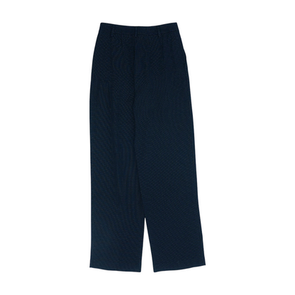 Black Striped Regular Pants