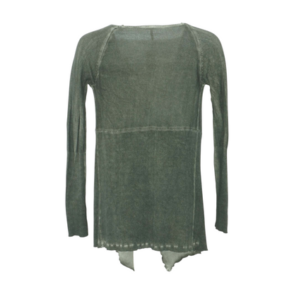 Green Cardigan Sweater