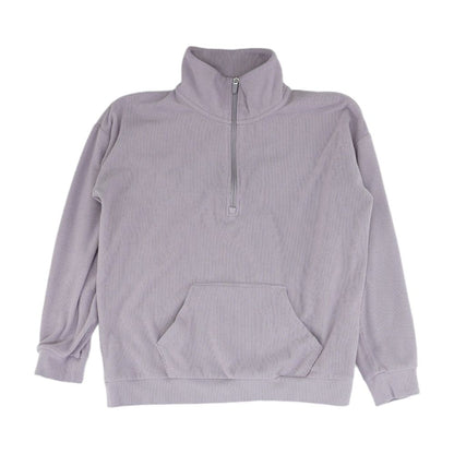 Lavender Solid 1/4 Zip Pullover