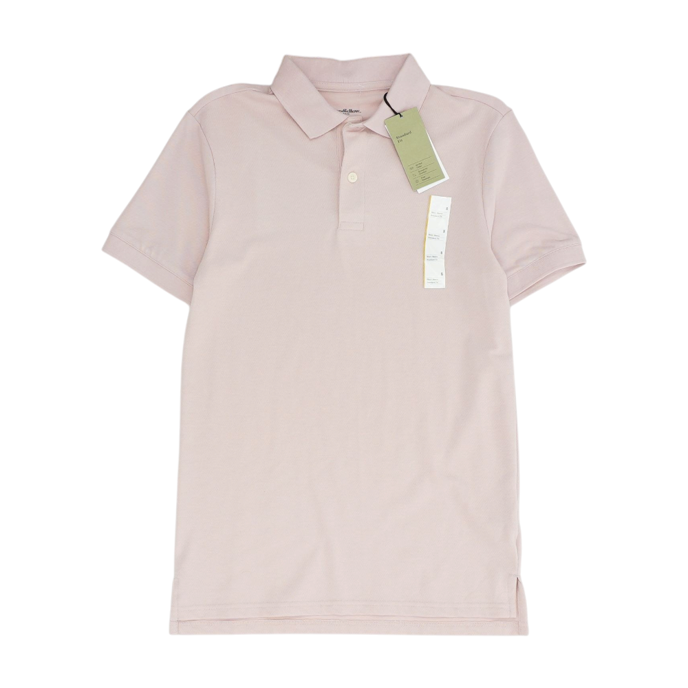 Pink Solid Short Sleeve Polo