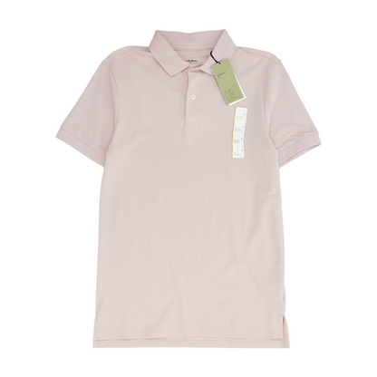 Pink Solid Short Sleeve Polo