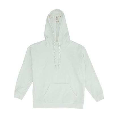 Beige Solid Hoodie Pullover