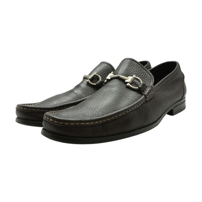 Brown Gancini Buckle Loafer