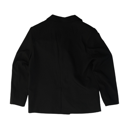 Black Solid Blazer