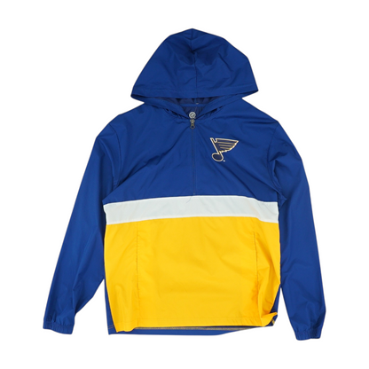 Blue St. Louis Blues Color Block 1/4 Zip Pullover