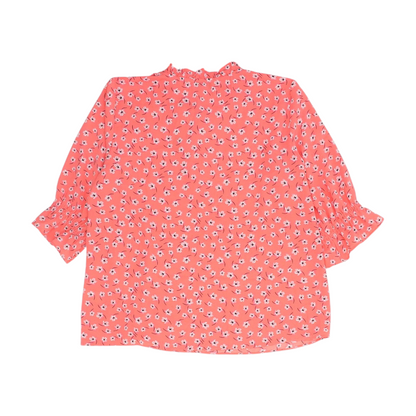 Coral Floral Blouse