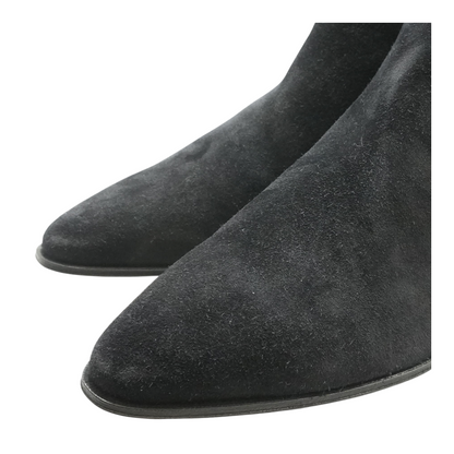 Black Suede Chelsea Boots