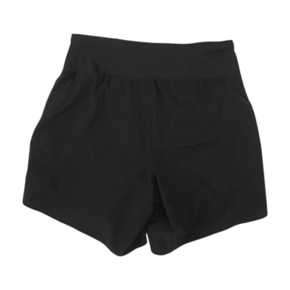 Black Solid Active Shorts