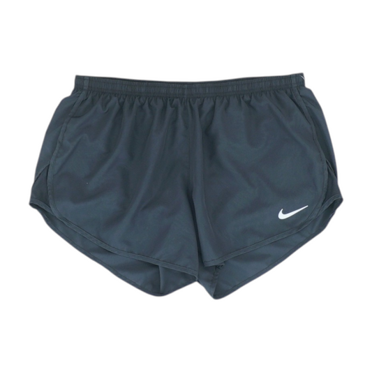 Black Solid Active Shorts