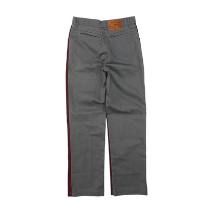 Vintage Burgundy Color Block Regular Jeans