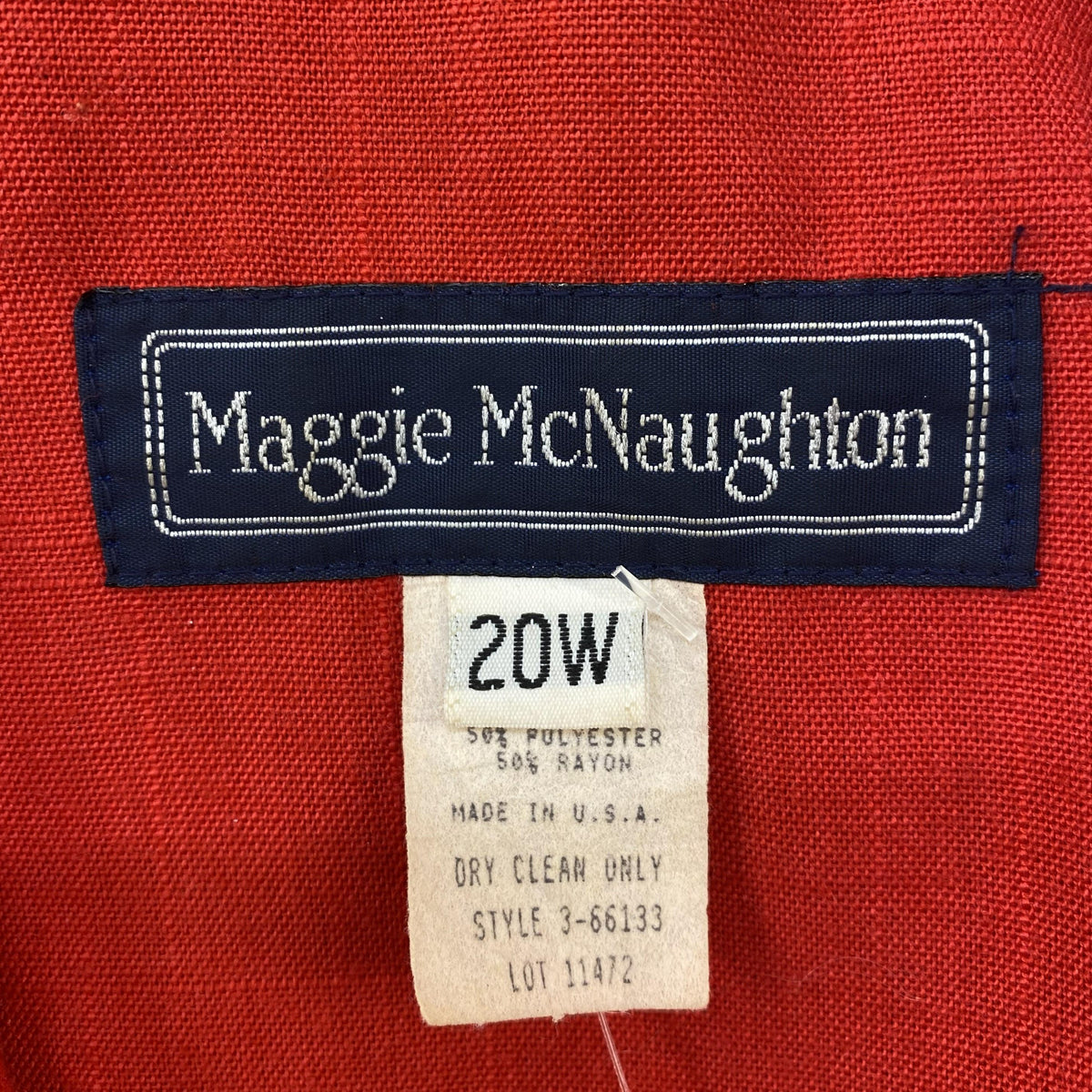 Maggie McNaughton Vintage Red Plus Solid Blazer – Image 3