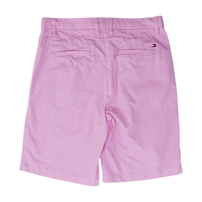 Pink Solid Chino Shorts