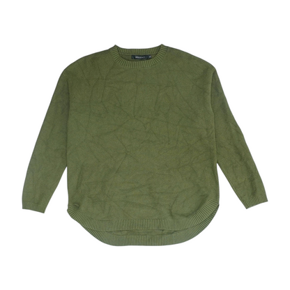 Green Solid Pullover Sweater