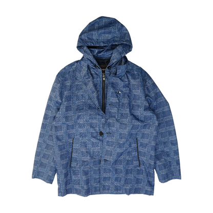Blue Plaid Rain Jacket