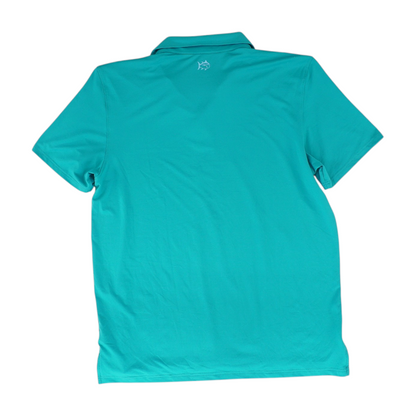Green Solid Short Sleeve Polo