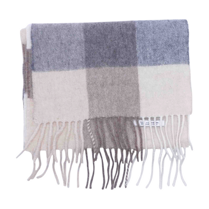 Multi Check 100% Cashmere Scarf
