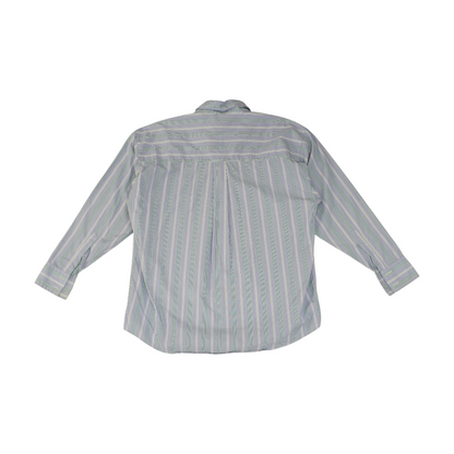 Blue Striped Long Sleeve Button Down