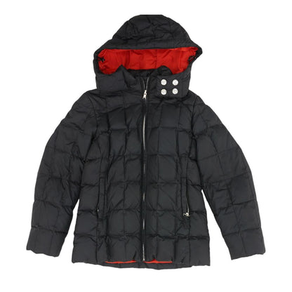 Black Solid Puffer Jacket