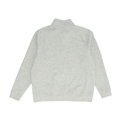 Gray Solid 1/4 Zip Pullover
