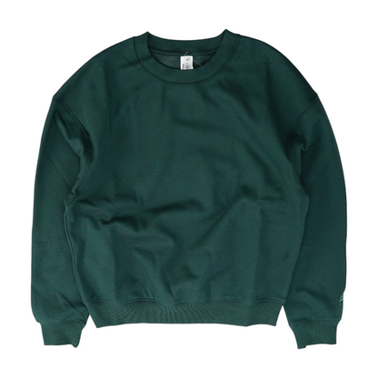 Green Solid Sweatshirt Pullover
