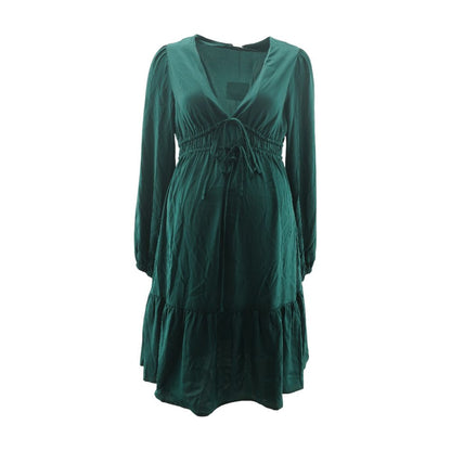 Green Maternity Mini Dress