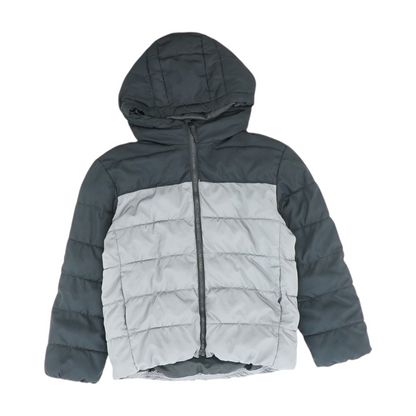 Gray Color Block Jacket