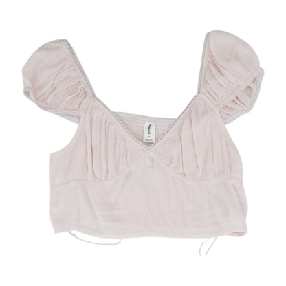 Pink Cropped Blouse