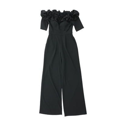 Black Solid Jumpsuit