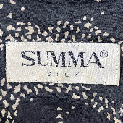Vintage Black Print Short Sleeve Button Down