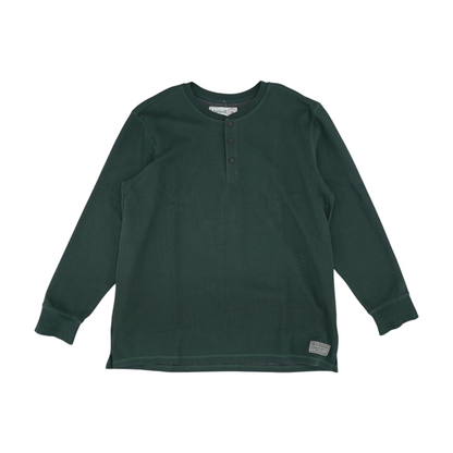 Green Solid Henley T-Shirt