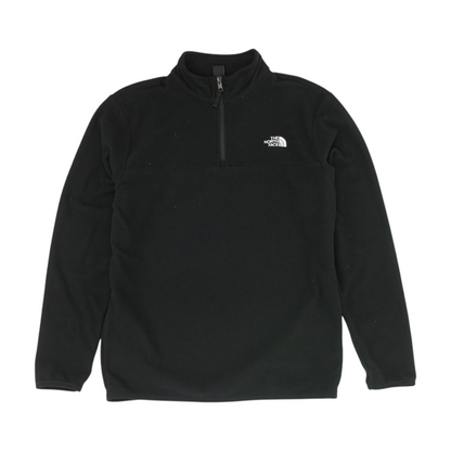 Black Solid 1/4 Zip Pullover