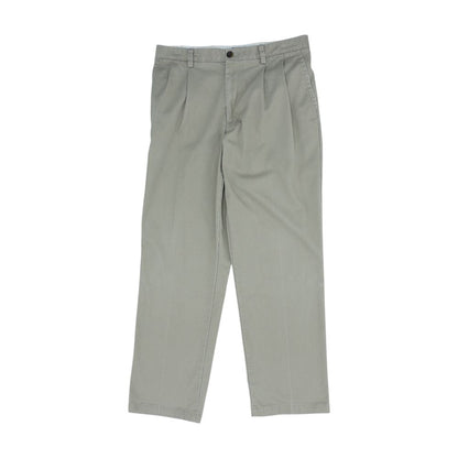 Tan Solid Dress Pants