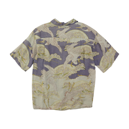 Multi Graphic Short Sleeve Button Down