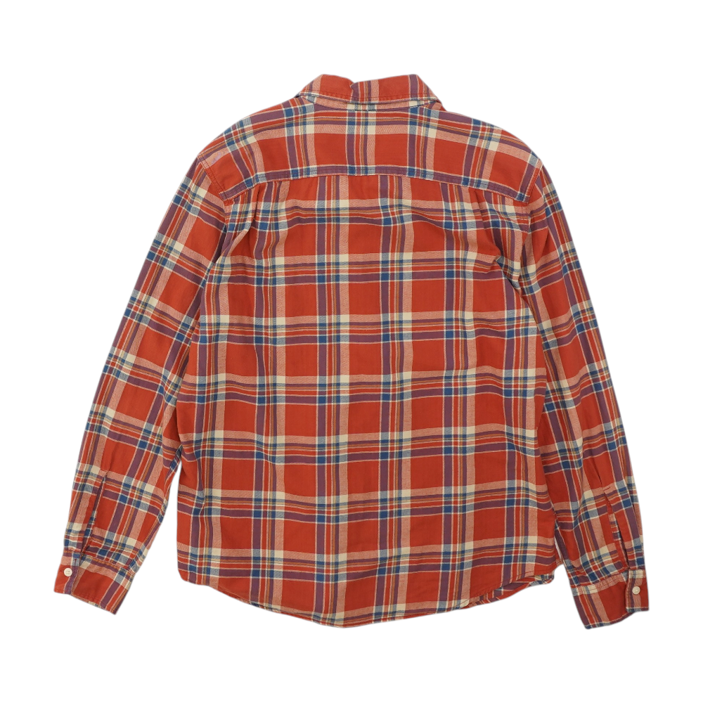 Red Plaid Long Sleeve Button Down