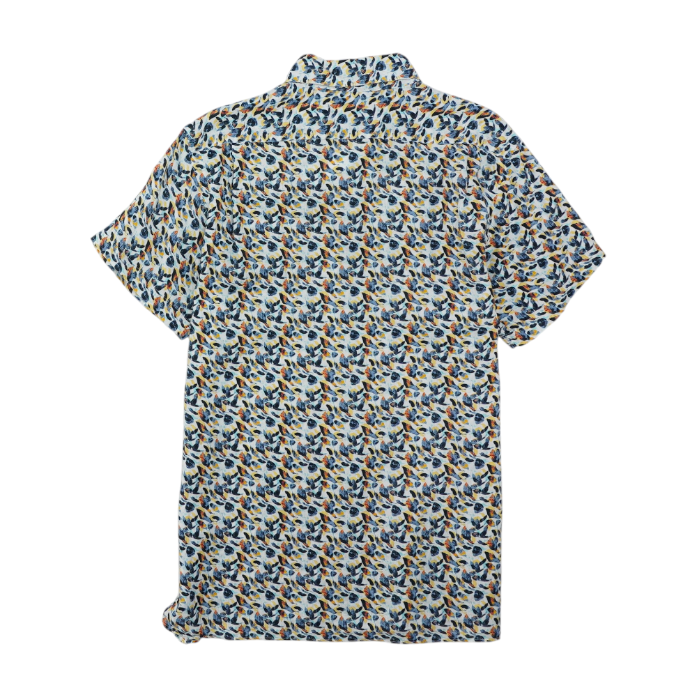 Multi Print Short Sleeve Button Down