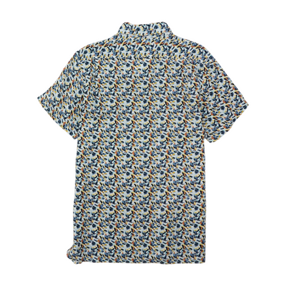 Multi Print Short Sleeve Button Down