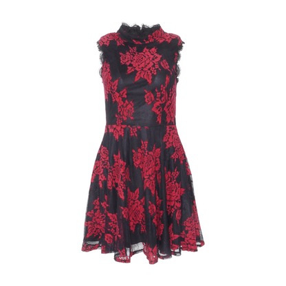 Red Floral Mini Dress