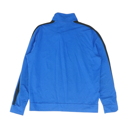 Blue Color Block 1/4 Zip Pullover