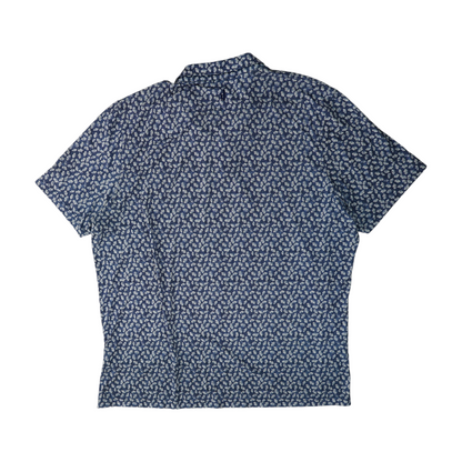Blue Print Short Sleeve Polo