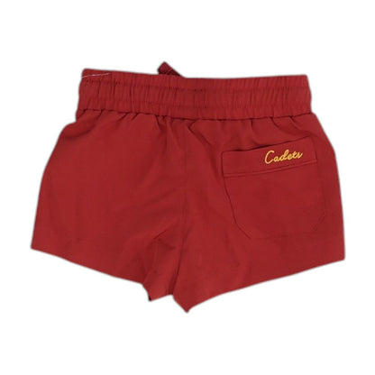 Red Solid Swim Bottom