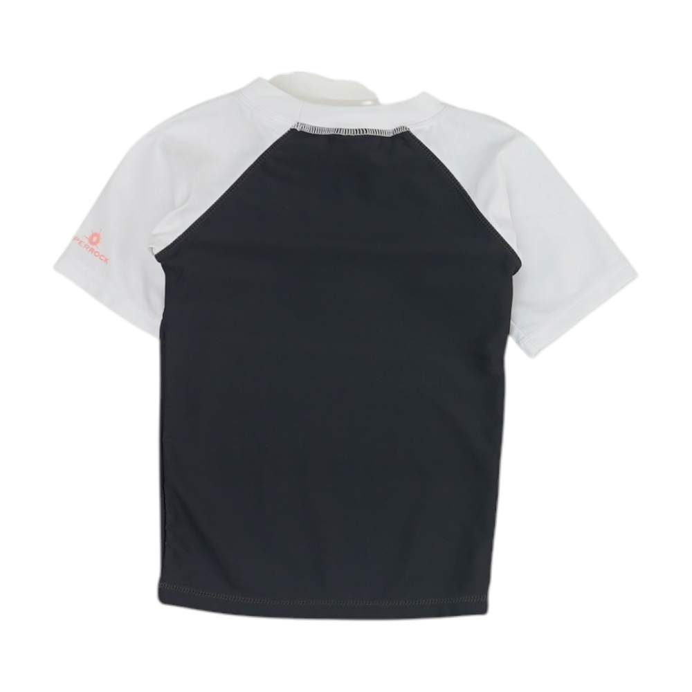 Snapper Rock Gray Color Block Swim Top – Image 2