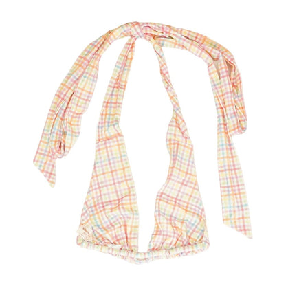 Multi Check Sleeveless Blouse