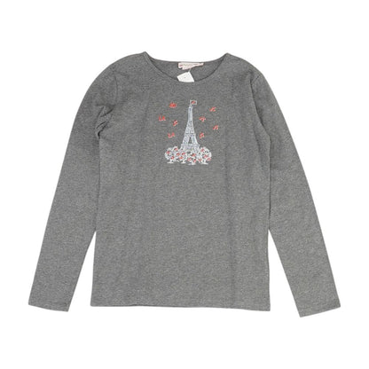 Gray Solid T Shirt