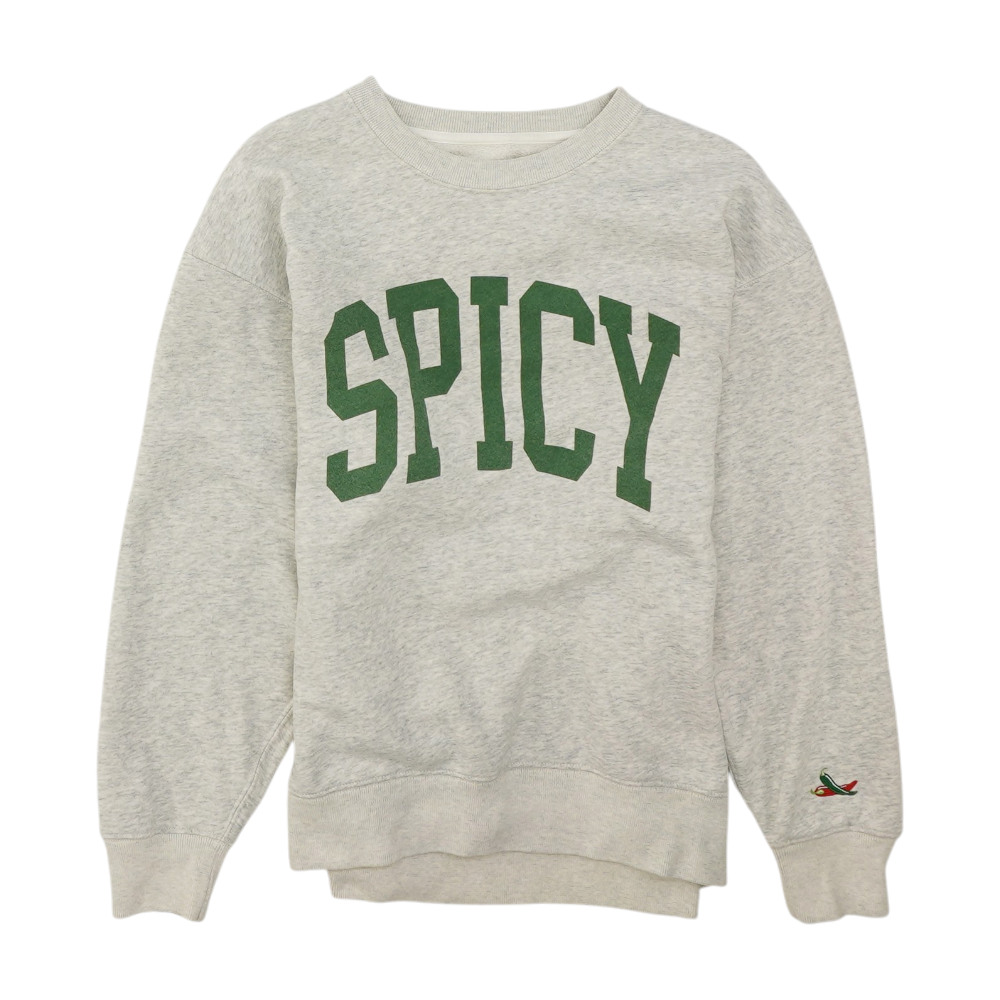 Gray Solid Sweatshirt Pullover