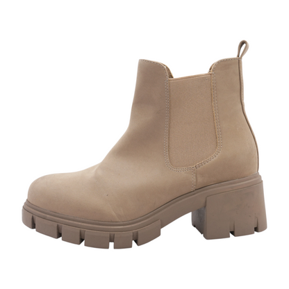 Mia Beige Ankle Boots – Image 1