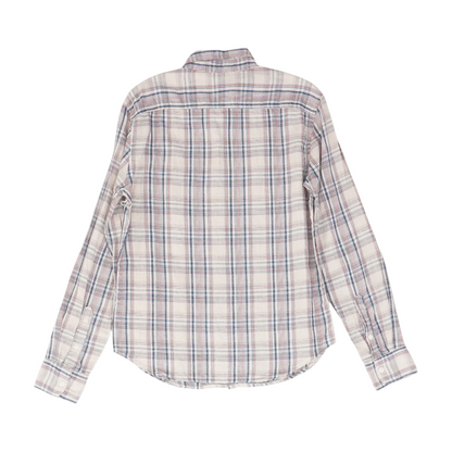 Pink Plaid Long Sleeve Button Down