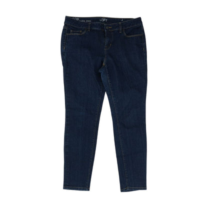 Blue Petite Mid Rise Skinny Leg Jeans