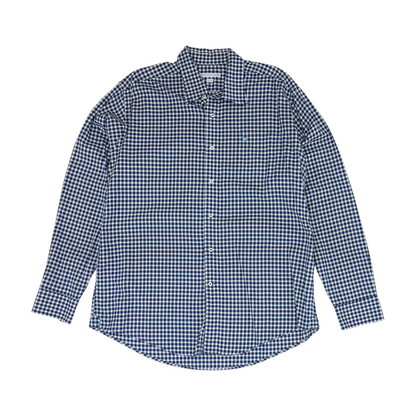 Blue Check Long Sleeve Button Down