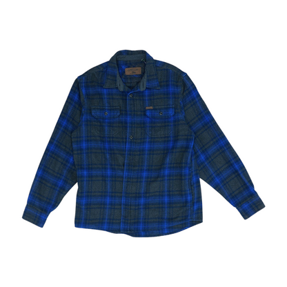 Blue Plaid Flannel Button Down