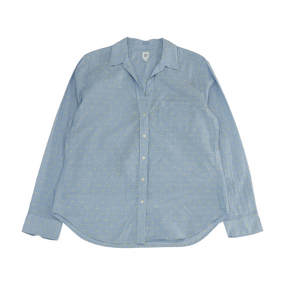 Blue Check Button Down
